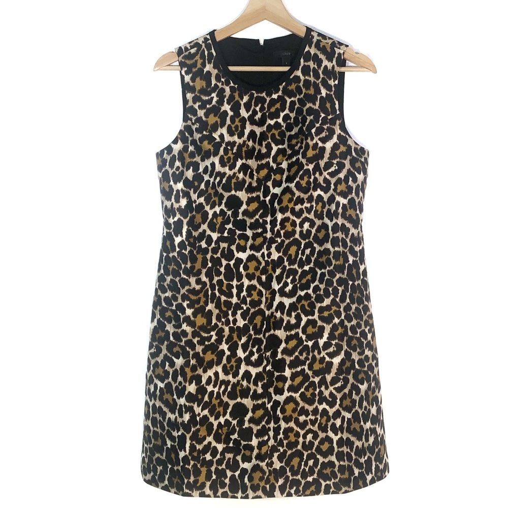 Leopard Print J Crew A-Line Dress